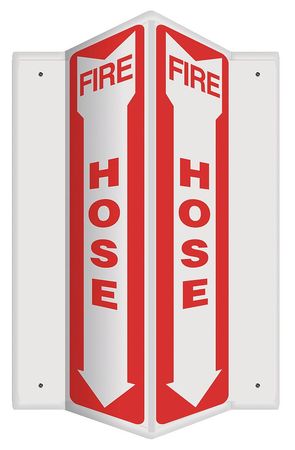 Fire Hose Sign,18x7-1/2in (1 Units In Ea