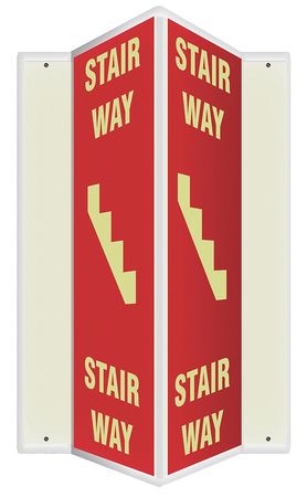 Sign,stair Way,24"x7-1/2" (1 Units In Ea