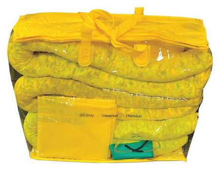 Spill Kit, Chem/hazmat, Yellow (1 Units