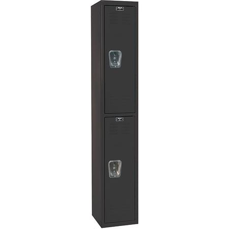 Wardrobe Lockr,lvrd,1 Wide, 2 Tier,black