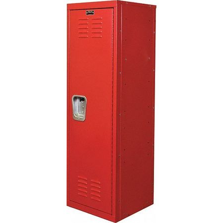 Wardrobe Locker,lvrd,1 Wide, 1 Tier,red