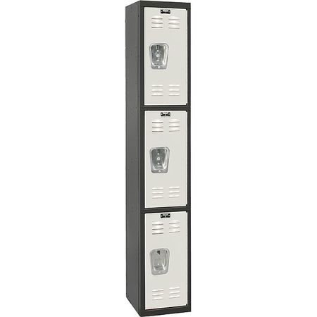 Wrdrb Lockr,lvrd,1 Wd,3 Tier,gray/black