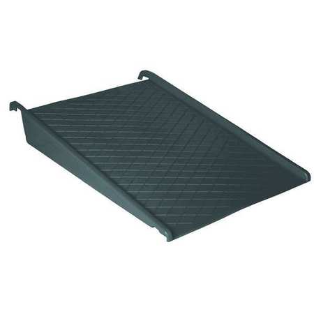 Spill Containment Ramp,w/o Drain,pe,blk