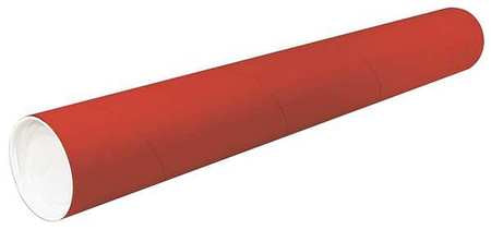 Mailing Tube,20inlx2in.dia,red,pk50 (1 U