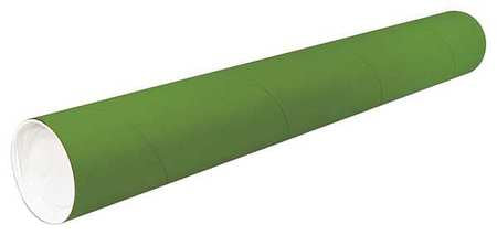 Mailing Tube,9inlx2in.dia,green,pk50 (1