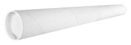 Mailing Tube,20inlx3in.dia,white,pk24 (1