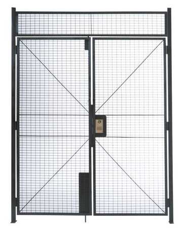 Double Hinged Gate,6 Ft X 7 Ft 3-1/4 In