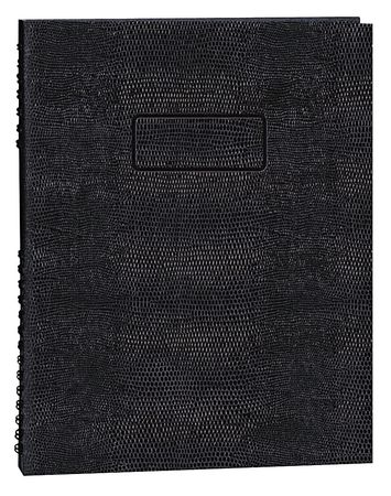 Executive Notebook,11 X 8-1/2 In,black (