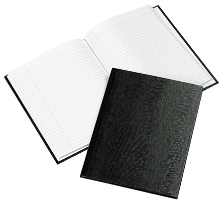 Executive Notebook,9-1/4x7-1/4 In,blk (1