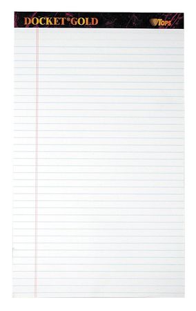 Perforated Pad,8-1/2 X 14 In,pk12 (1 Uni