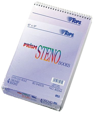 Steno Books,6 X 9 In,pk4 (1 Units In Pk)