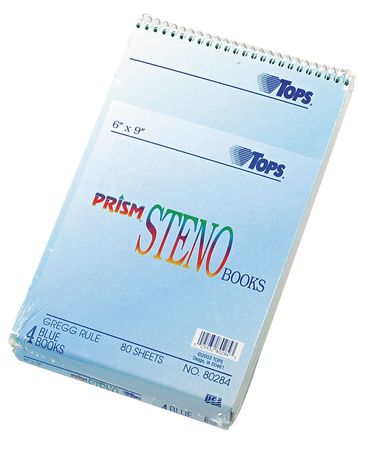 Steno Books,6 X 9 In,pk4 (1 Units In Pk)