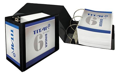 3-ring Binder,6",black (1 Units In Ea)