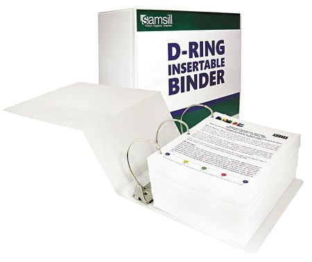 3-ring Binder,6",white (1 Units In Ea)