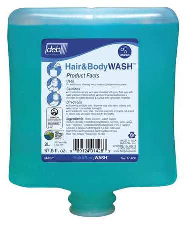 Shampoo And Body Wash,2000ml,gel,pk4 (1