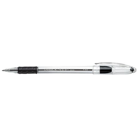 Ballpoint Pen,stick,fine,black,pk12 (1 U