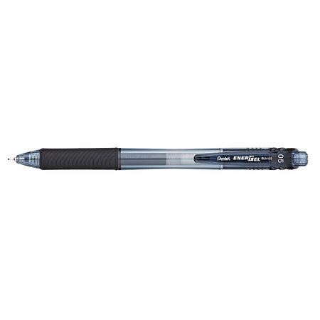 Gel Pen,retractable,fine,black,pk12 (1 U