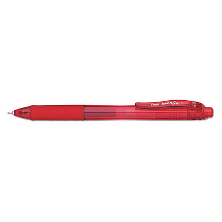 Gel Pen,retractable,fine,red,pk12 (1 Uni