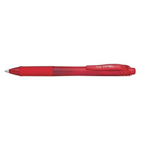 Gel Pen,retractable,med,red,pk12 (1 Unit