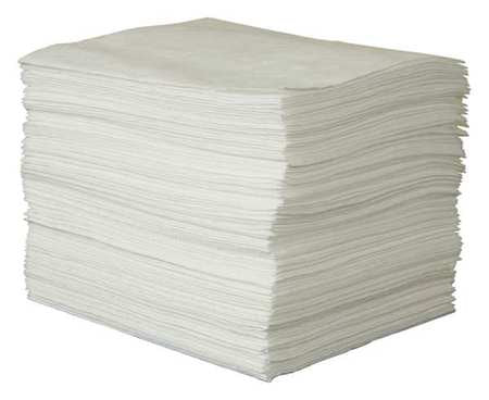 Absorb Pad,oil-based Liquids,white,pk100