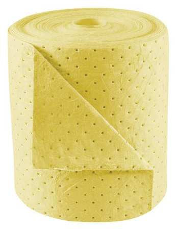 Absorbent Roll,chem/hazmat,ylw,150ft L (