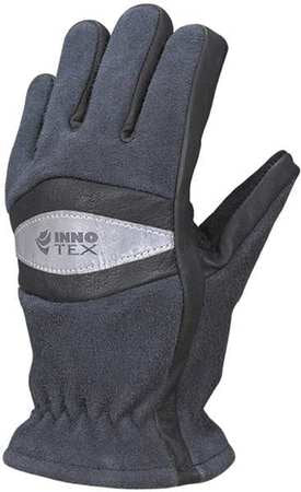 Firefighters Gloves,gauntlet,l,black,pr