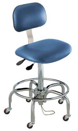 Chair,blue,vinyl,static Dissipative (1 U