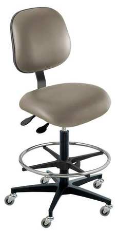 Ergonomic Chair,gray,vinyl (1 Units In E