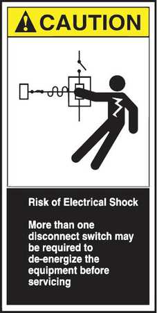 Label,cema,3x6,caution Risk Of,pk5 (1 Un