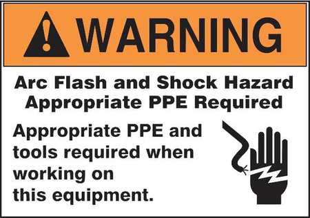 Label,3-1/2x5,warning Arc Flash,pk100 (1