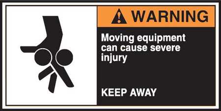 Label,cema,2-1/2x5,warning Moving,pk5 (1