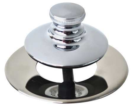 Drainstopper,dia.2-7/8",plstic,ss,chrome