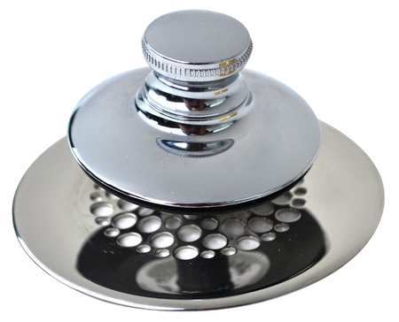 Drainstopper,dia.2-7/8",plstic,ss,chrome