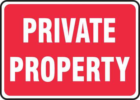 Sign Pad,private Property,10 X 14,pk25 (