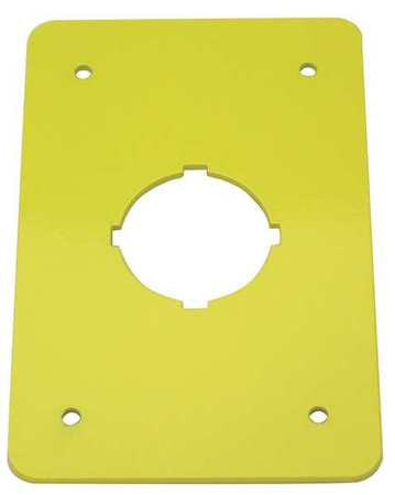 Switch Plate,30.5mm Switches,yellow (1 U