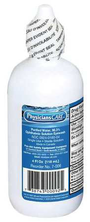 Personal Eye Wash Bottle,4 Oz. (1 Units