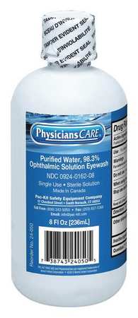 Personal Eye Wash Bottle,8 Oz. (1 Units