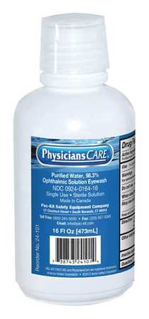 Personal Eye Wash Bottle,16 Oz. (1 Units