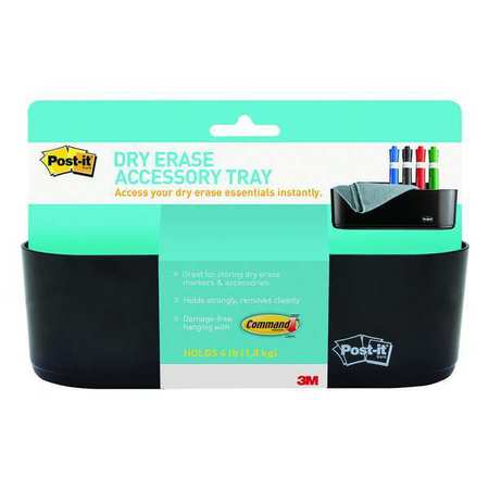 Dry Erase Accessory Tray,plastic,black (