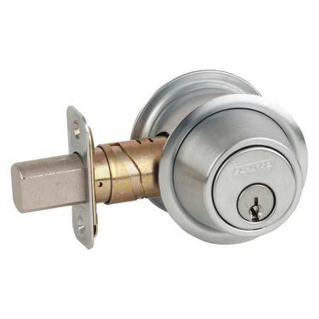 Deadbolt,hd,satin Chrome (1 Units In Ea)