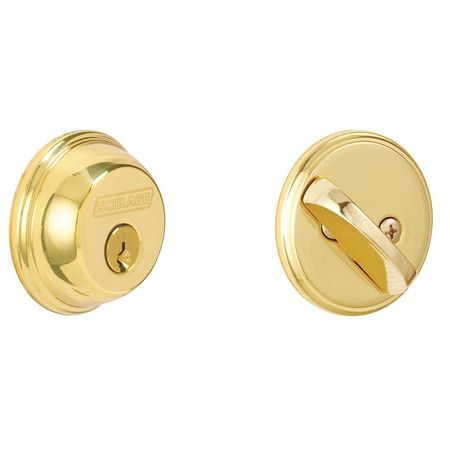 Deadbolt,hd,polished Brass,5 Pins (1 Uni