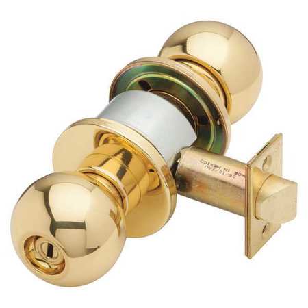 Knob Lockset,mechanical,privacy,grd. 1 (