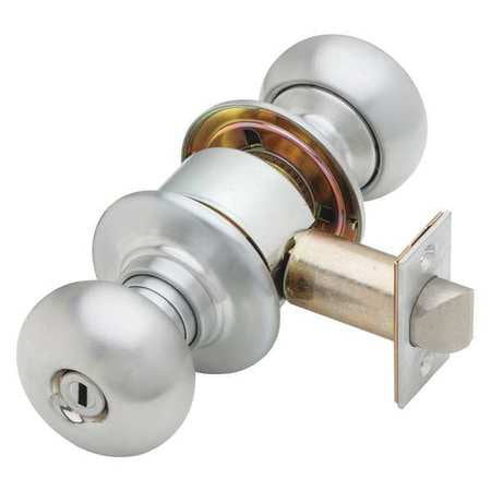 Knob Lockset,mechanical,privacy,grd. 1 (