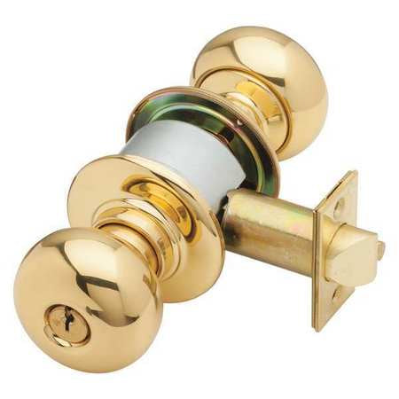 Knob Lockset,mechanical,entrance,grd. 1