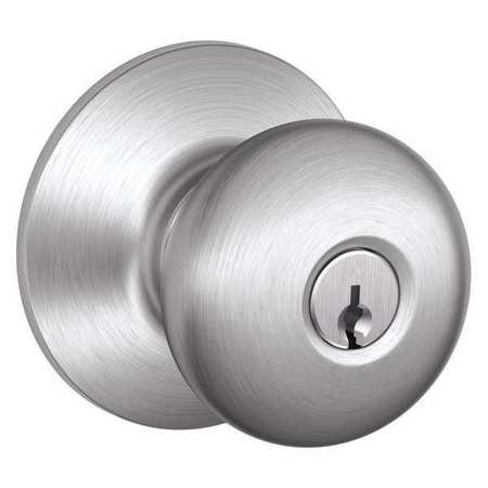 Knob Lockset,mechanical,entrance,grd. 2