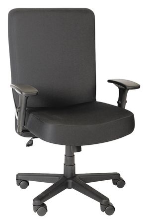 Big/tall Chair,poly,black,17-21" Seat Ht