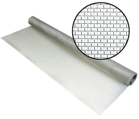 Door And Window Screen,72"x50 Ft.,silver