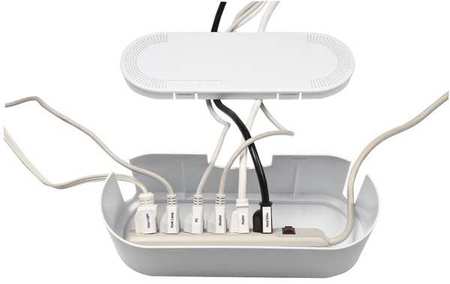 Cable Tidy Unit,white,abs (1 Units In Ea