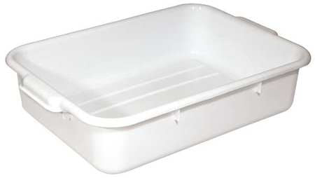 Bus Tub,white,polypropylene,5 In. Height