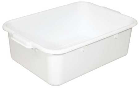 Bus Tub,white,polypropylene,7 In. Height